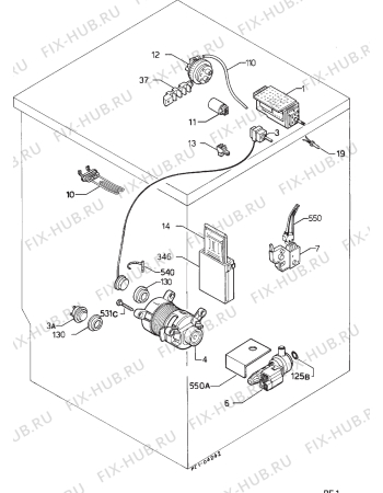 Взрыв-схема стиральной машины Privileg 451138 - Схема узла Electrical equipment 268